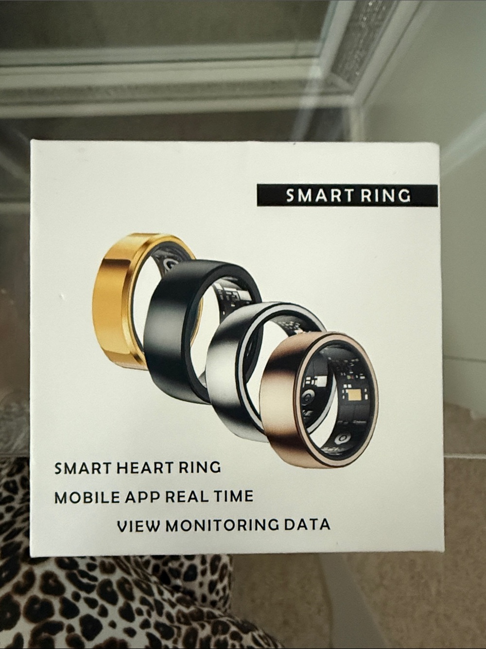 Smart Ring Heart Monitor — Silver, size 9